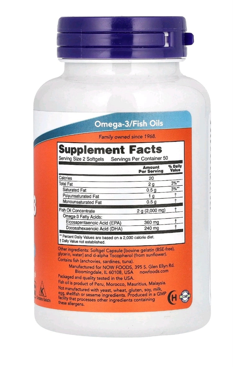 Omega 3 NOW Foods Premium